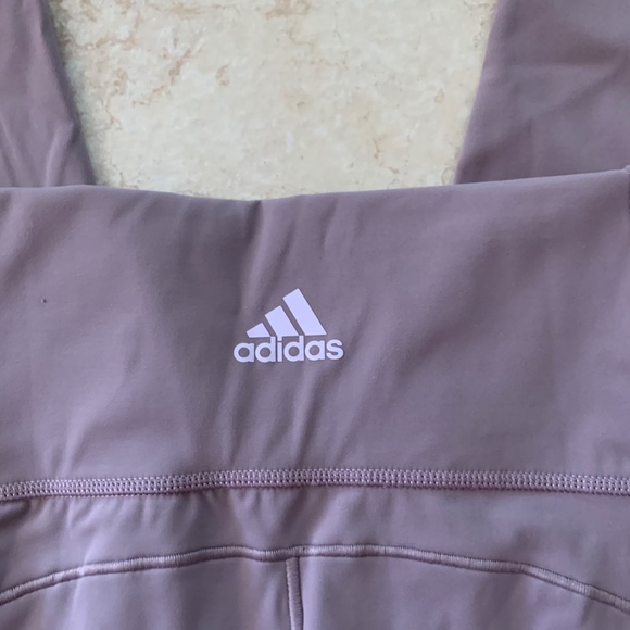 adidas Pants - NWOT! Women's Plum Grey Adidas Legging-SMALL